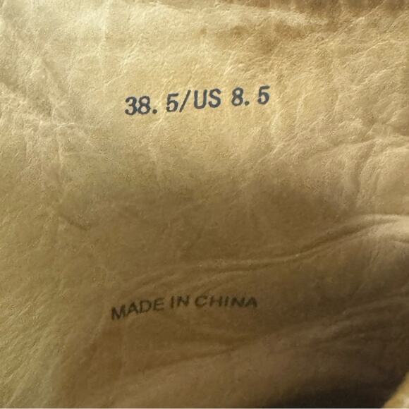 Rag & Bone Brown Suede Heeled Ankle Boots Womens 8.5 Distressed Zip Booties - Picture 8 of 9